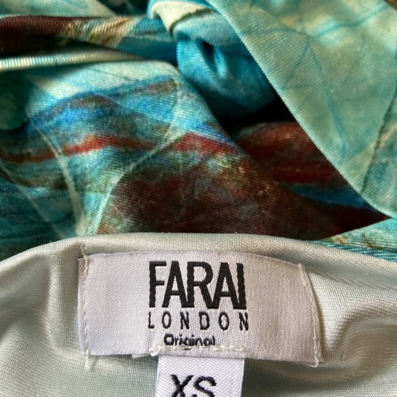 Farai London Gaia Mini Dress - Ocean Blue - Picture 4 of 4